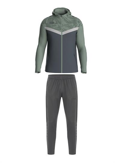 Jako Jas met Kap Iconic + Trainingsbroek Power antra light/mintgroen/zachtgrijs