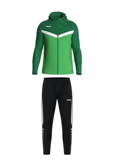 Jako Jas met Kap Iconic + Trainingsbroek Power Groen