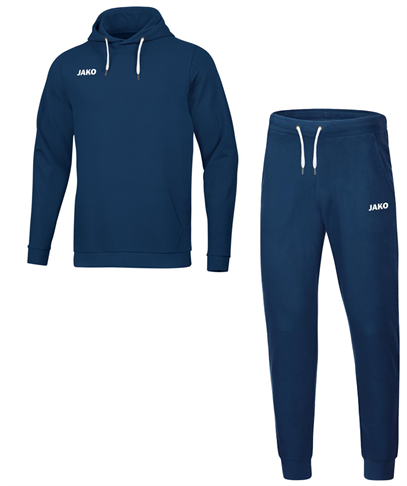 Jako Joggingpak Base met Sweater met Kap - Marine