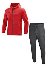 JAKO Joggingpak met Jas met kap Premium Basics m9729-01