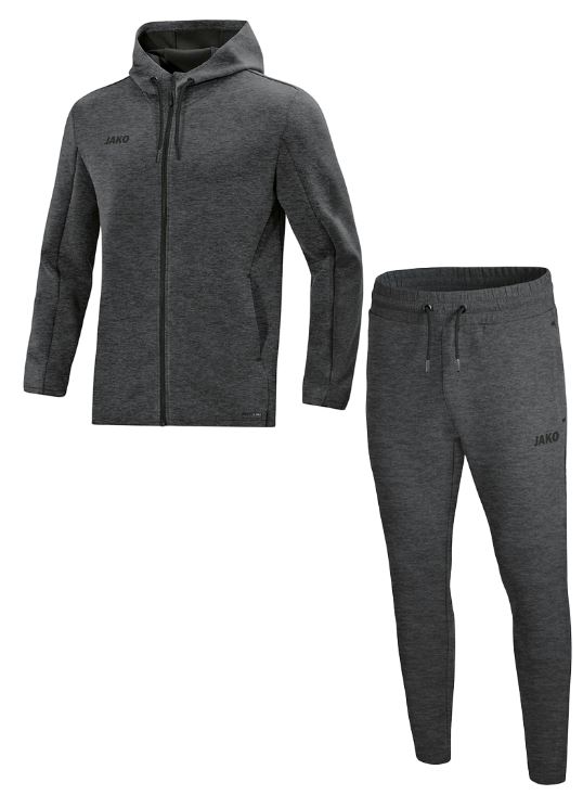 JAKO Joggingpak met Jas met kap Premium Basics m9729-21