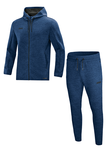 Jako Joggingpak met Jas met Kap Premium Basics - Marine