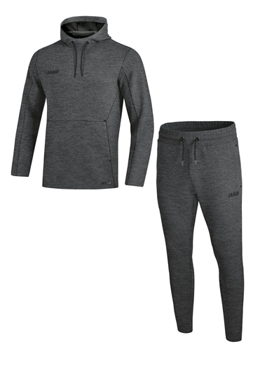 Jako Joggingpak met Sweater met Kap Premium Basics - Antraciet