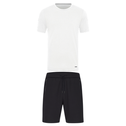 JAKO Pro Casual T-shirt Met Short - Wit