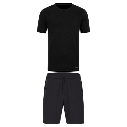 JAKO Pro Casual T-Shirt Met Short - Zwart