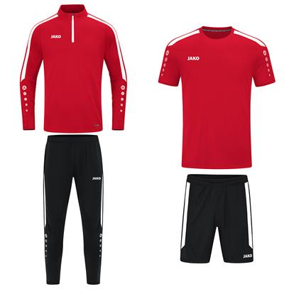 JAKO Trainingset Power (4-delig met Ziptop) - Rood