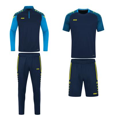 Jako Trainingsset Performance 2022 - Kobalt Blauw - Geel (4-delig)