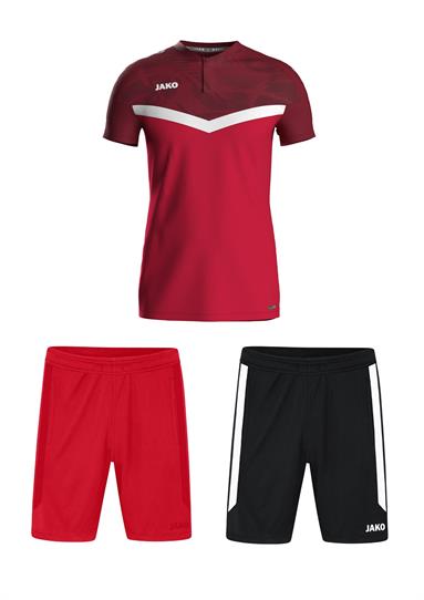 Polo Iconic + Short Power rood/wijnrood