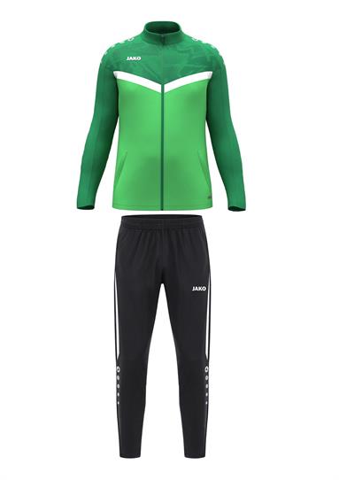 Polyestervest Iconic + Polyesterbroek Power zachtgroen/sportgroen