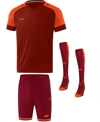 Set Champ 2.0 KM - Wijnrood-Fluo Oranje