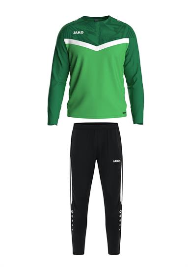 Sweater Iconic + Trainingsbroek Power  zachtgroen/sportgroen