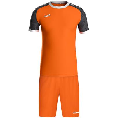 Voetbalset Iconic fluo oranje/zwart
