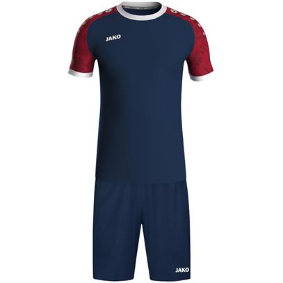 Voetbalset Iconic navy/chilirood