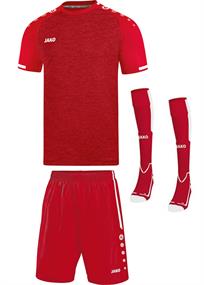 Voetbalset Prestige KM - Sportrood Gemeleerd-Wit